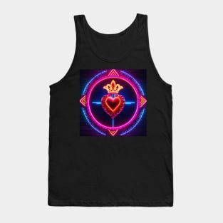 Neon Sacred Heart Tank Top